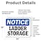 Signmission Ladder Storage, 24 in W x Rectangle, Vinyl Decal OS-2PACK-NS-D-1824-L-13948 - alternate 3